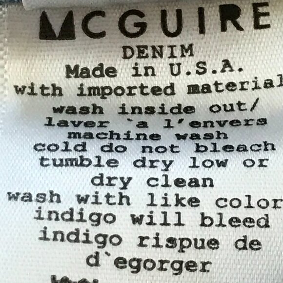 McGuire Jeans Women 26 Blue Mid Rise Distressed Ankle Zip Button Fly Medium Wash - Picture 13 of 13